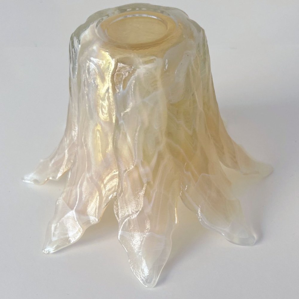 Lavorazione Murano Art Glass, Honey and white Color - Picture 6 of 14